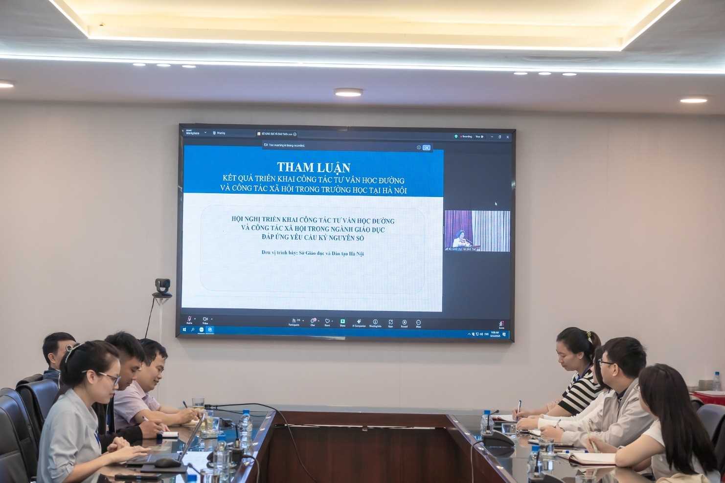 THAM DỰ TRỰC TUYẾN HỘI NGHỊ TRIỂN KHAI CÔNG TÁC TƯ VẤN HỌC ĐƯỜNG VÀ CÔNG TÁC XÃ HỘI TRONG NGÀNH GIÁO DỤC ĐÁP ỨNG YÊU CẦU KỶ NGUYÊN SỐ